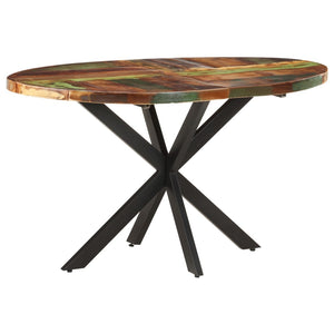 Tavolo da Pranzo 140x80x75 cm in Legno Massello di Rovere