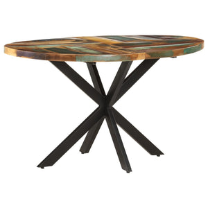 Tavolo da Pranzo 140x80x75 cm in Legno Massello di Rovere