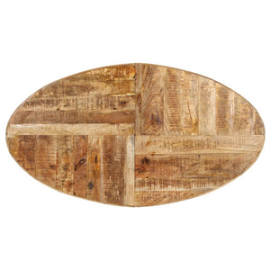 Tavolo da Pranzo 160x90x75cm in Legno Massello di Mango Grezzo