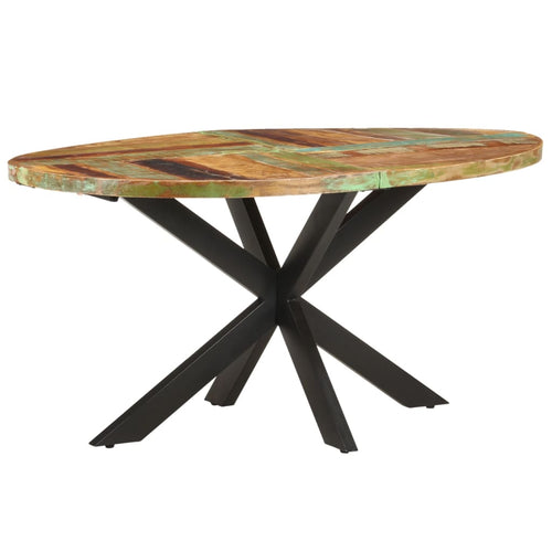 Tavolo da Pranzo 160x90x75 cm in Legno Massello di Recupero