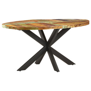 Tavolo da Pranzo 160x90x75 cm in Legno Massello di Recupero