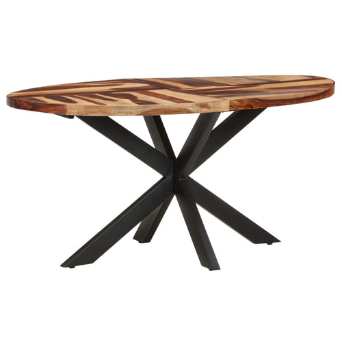 Tavolo da Pranzo 160x90x75 cm in Legno Massello di Acacia