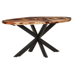Tavolo da Pranzo 160x90x75 cm in Legno Massello di Acacia