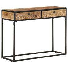 Carica l&#39;immagine nel visualizzatore di Gallery, Tavolo Consolle 100x35x75 cm in Legno Massello di Mango