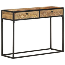 Carica l&#39;immagine nel visualizzatore di Gallery, Tavolo Consolle 100x35x75 cm in Legno Massello di Mango
