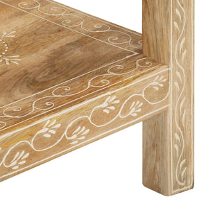Mobiletto Consolle 80x35x74 cm in Legno Massello di Mango