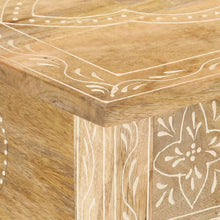 Laden Sie das Bild in den Galerie-Viewer, Mobiletto Consolle 80x35x74 cm in Legno Massello di Mango