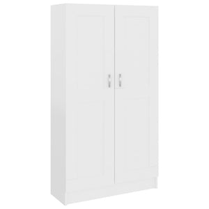 Libreria/Armadio Bianca 82,5x30,5x150 cm in Legno Multistrato