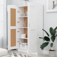 Indlæs billede til gallerivisning Libreria/Armadio Bianca 82,5x30,5x150 cm in Legno Multistrato