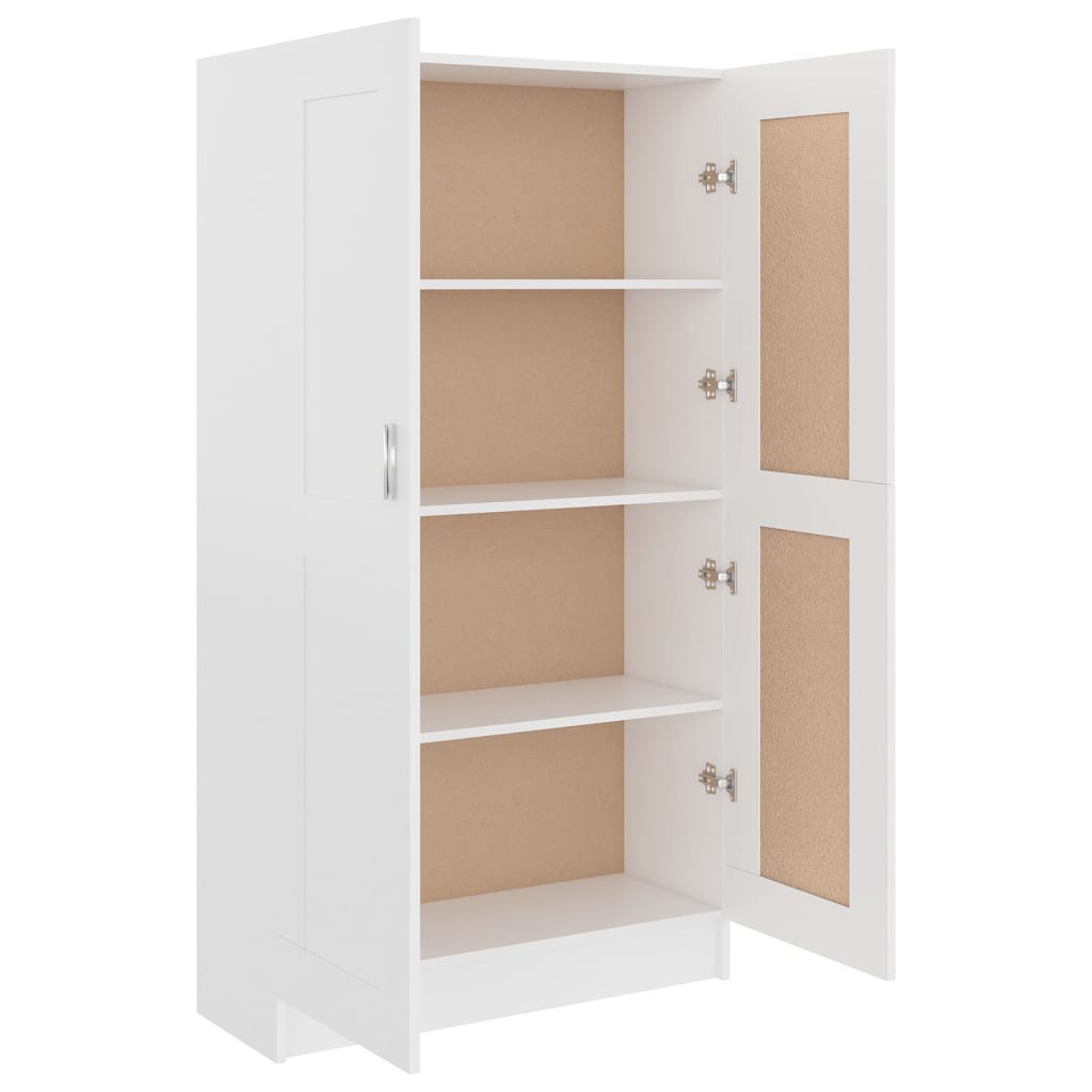 Libreria/Armadio Bianca 82,5x30,5x150 cm in Legno Multistrato