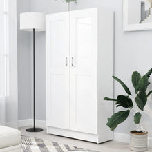 Indlæs billede til gallerivisning Libreria/Armadio Bianca 82,5x30,5x150 cm in Legno Multistrato