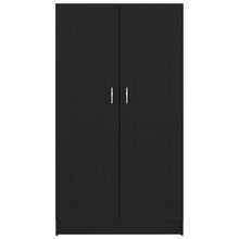 Indlæs billede til gallerivisning Libreria/Armadio Nera 82,5x30,5x150 cm in Legno Multistrato