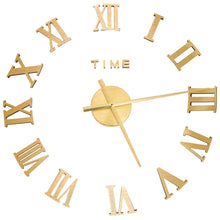 Charger l&#39;image dans la galerie, Orologio da Parete 3D Design Moderno Oro 100 cm XXL