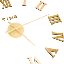 Charger l&#39;image dans la galerie, Orologio da Parete 3D Design Moderno Oro 100 cm XXL