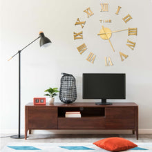 Charger l&#39;image dans la galerie, Orologio da Parete 3D Design Moderno Oro 100 cm XXL