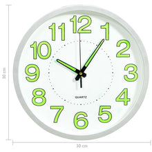 Laden Sie das Bild in den Galerie-Viewer, Orologio da Parete Luminoso Bianco 30 cm