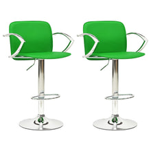 Load image into Gallery viewer, Sgabelli da Bar 2 pz in Similpelle Verdi