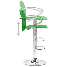 Load image into Gallery viewer, Sgabelli da Bar 2 pz in Similpelle Verdi