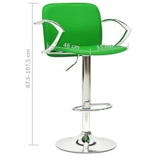 Load image into Gallery viewer, Sgabelli da Bar 2 pz in Similpelle Verdi
