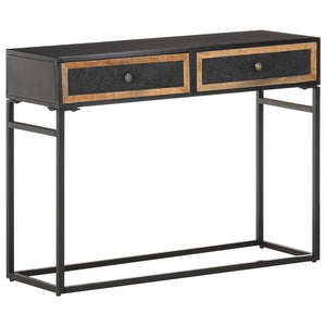 Tavolo Consolle 100x35x75 cm in Legno Massello di Mango
