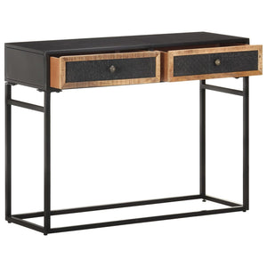 Tavolo Consolle 100x35x75 cm in Legno Massello di Mango