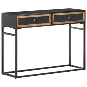 Tavolo Consolle 100x35x75 cm in Legno Massello di Mango