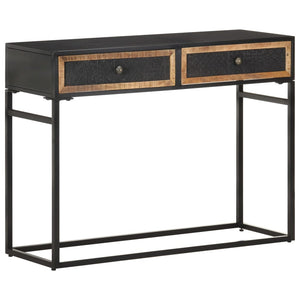 Tavolo Consolle 100x35x75 cm in Legno Massello di Mango