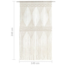 Charger l&#39;image dans la galerie, Tenda Macramè 140x240 cm in Cotone