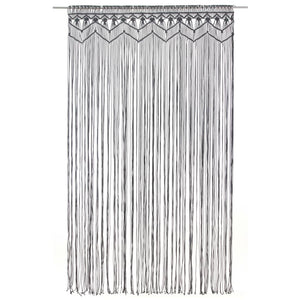 Tenda Macramè Antracite 140x240 cm in Cotone