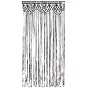 Tenda Macramè Antracite 140x240 cm in Cotone
