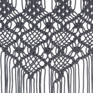 Tenda Macramè Antracite 140x240 cm in Cotone