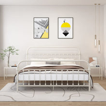 Carica l&#39;immagine nel visualizzatore di Gallery, Comodini 2 pz in Metallo Bianco e Vetro Trasparente
