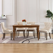 Load image into Gallery viewer, Sedie da Pranzo 4 pz Beige in Tessuto