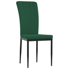 Carica l&#39;immagine nel visualizzatore di Gallery, Sedie da Pranzo 2 pz Verde Scuro in Velluto
