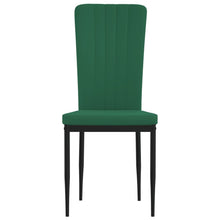 Carica l&#39;immagine nel visualizzatore di Gallery, Sedie da Pranzo 2 pz Verde Scuro in Velluto