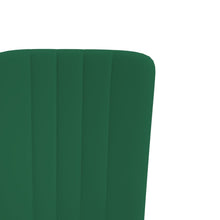 Carica l&#39;immagine nel visualizzatore di Gallery, Sedie da Pranzo 2 pz Verde Scuro in Velluto