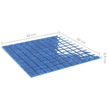 Charger l&#39;image dans la galerie, Piastrelle Mosaico 11 pz Blu 30x30 cm in Vetro
