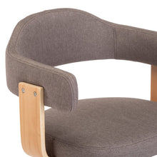 Load image into Gallery viewer, Sgabelli da Bar 2 pz Grigio Talpa in Tessuto e Legno Curvo