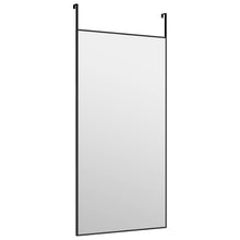 Indlæs billede til gallerivisning Specchio da Porta Nero 40x80 cm in Vetro e Alluminio