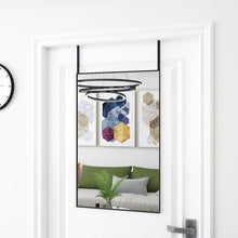 Indlæs billede til gallerivisning Specchio da Porta Nero 50x80 cm in Vetro e Alluminio