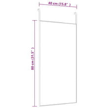 Indlæs billede til gallerivisning Specchio da Porta Oro 40x80 cm in Vetro e Alluminio