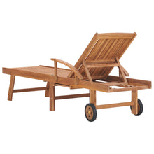 Laden Sie das Bild in den Galerie-Viewer, Lettini Prendisole 2 pz con Cuscini Rosso Vino in Legno di Teak