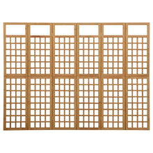 Load image into Gallery viewer, Separè 6 Pannelli in Legno Massello di Abete 242,5x180 cm