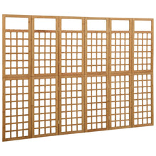 Load image into Gallery viewer, Separè 6 Pannelli in Legno Massello di Abete 242,5x180 cm