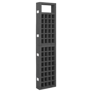 Separè 6 Pannelli in Legno di Abete Nero 242,5x180 cm