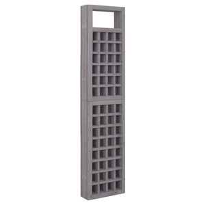 Separè 6 Pannelli in Legno di Abete Grigio 242,5x180 cm