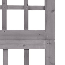 Load image into Gallery viewer, Separè 6 Pannelli in Legno di Abete Grigio 242,5x180 cm