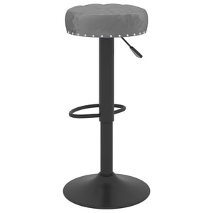 Sedie da Bar 2 pz Grigio Scuro in Velluto