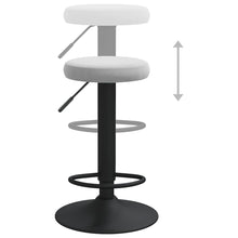 Load image into Gallery viewer, Sgabelli da Bar 2 pz Grigio Chiaro in Velluto