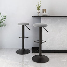 Load image into Gallery viewer, Sgabelli da Bar 2 pz Grigio Chiaro in Velluto